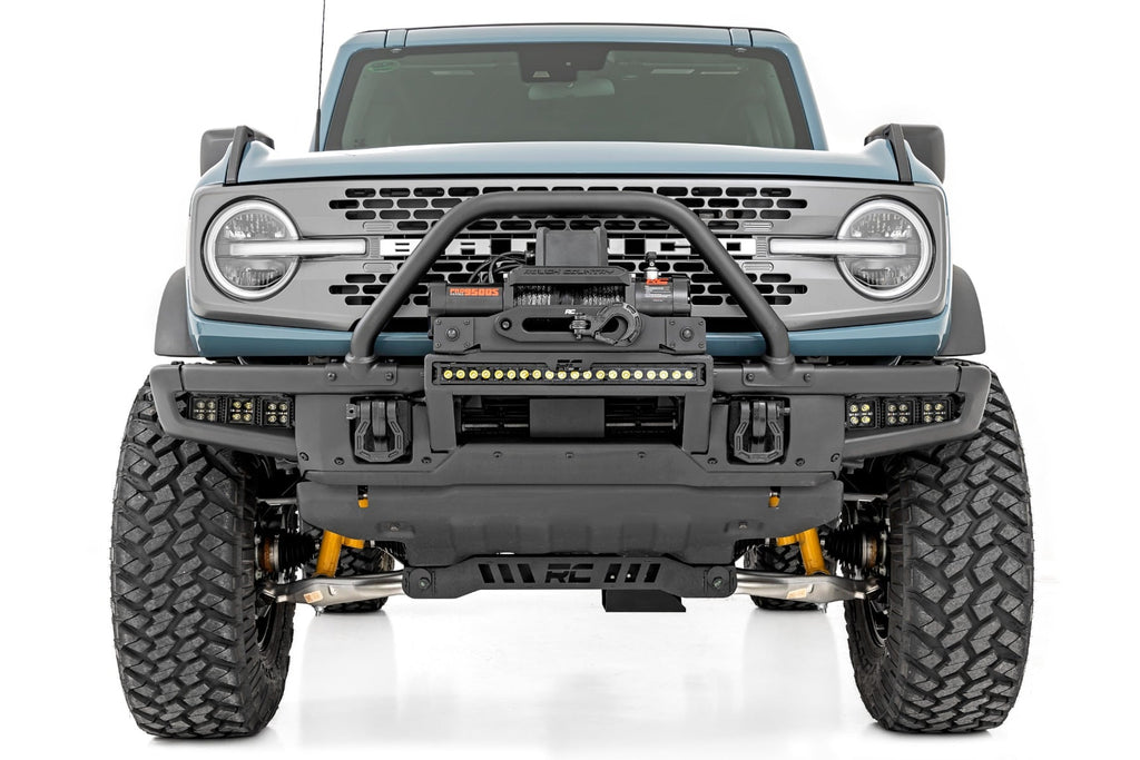 LED Light Kit | Fog Mount | Triple 2" Black Pair | Amber DRL | Ford Bronco (21-26)