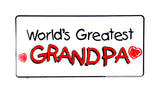 LIC.PLATE WORLD'S GREATEST GRANDPA