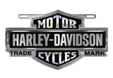 LIC. PLATE HARLEY DAVIDSON BAR & SHIELD DIE CAST