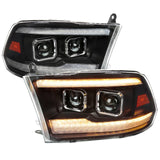 LED PROJECTOR HEADLIGHTS 09-18 RAM 1500/19-24 CLASSIC/10-18 2500/3500