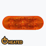 HEATED LED OVAL TURN SIGNAL LAMP