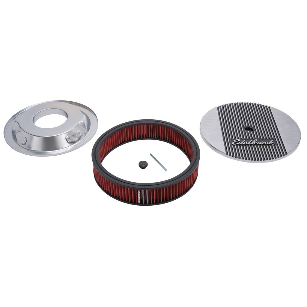 AC ELITE II 14in. DIA W/3in. ELEMENT POLISHED 3/8in. DEEPER FLANGE FOR ALL EDEL