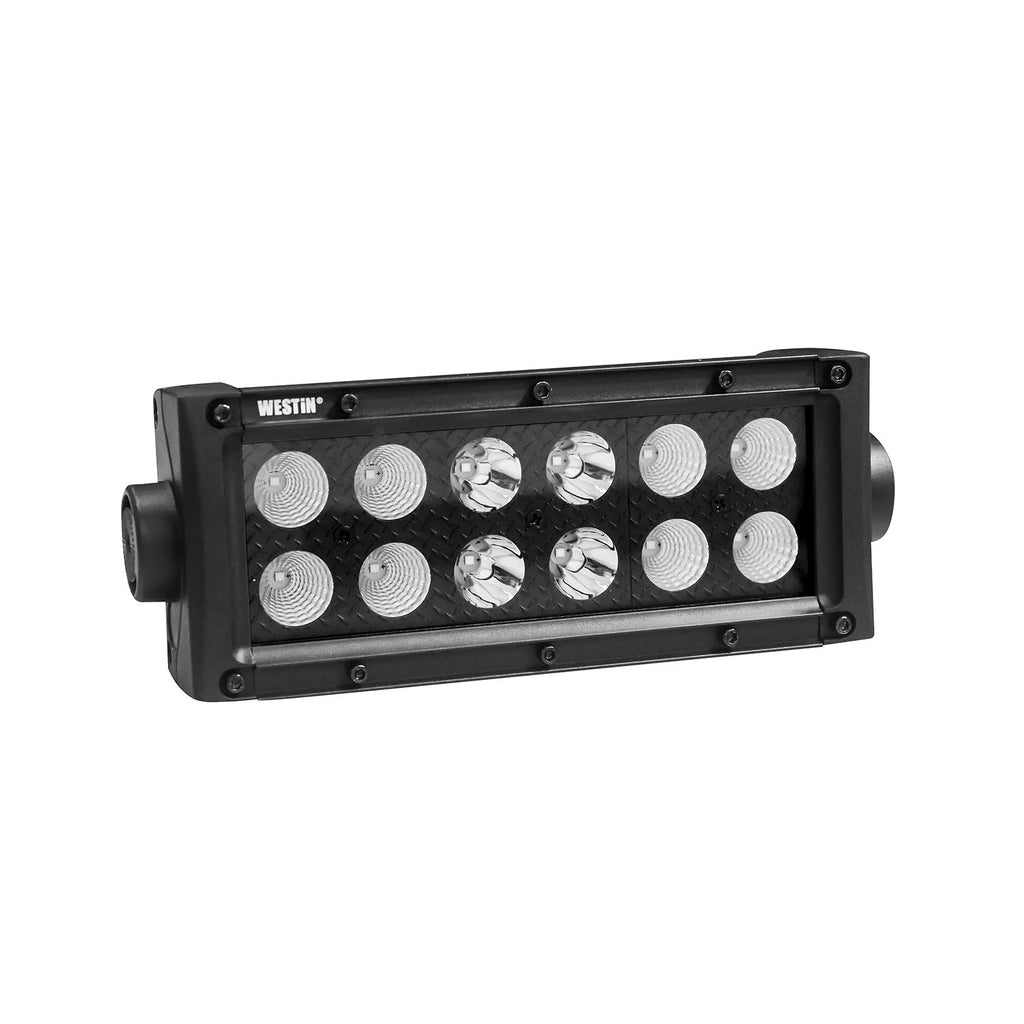 B-FORCE Double Row LED Light Bar; 6 inch Combo w/3W Cree; Black;