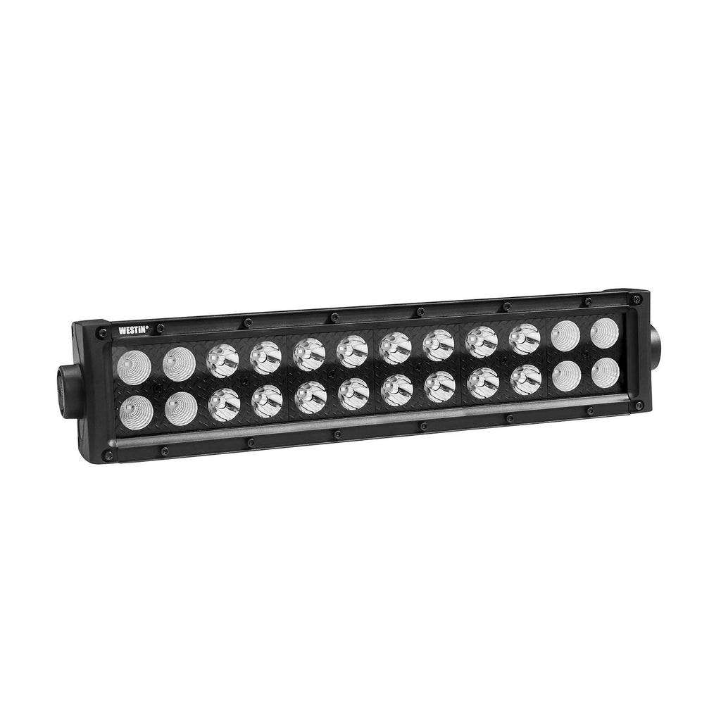 B-FORCE Double Row LED Light Bar; 12 inch Combo w/3W Cree; Black;