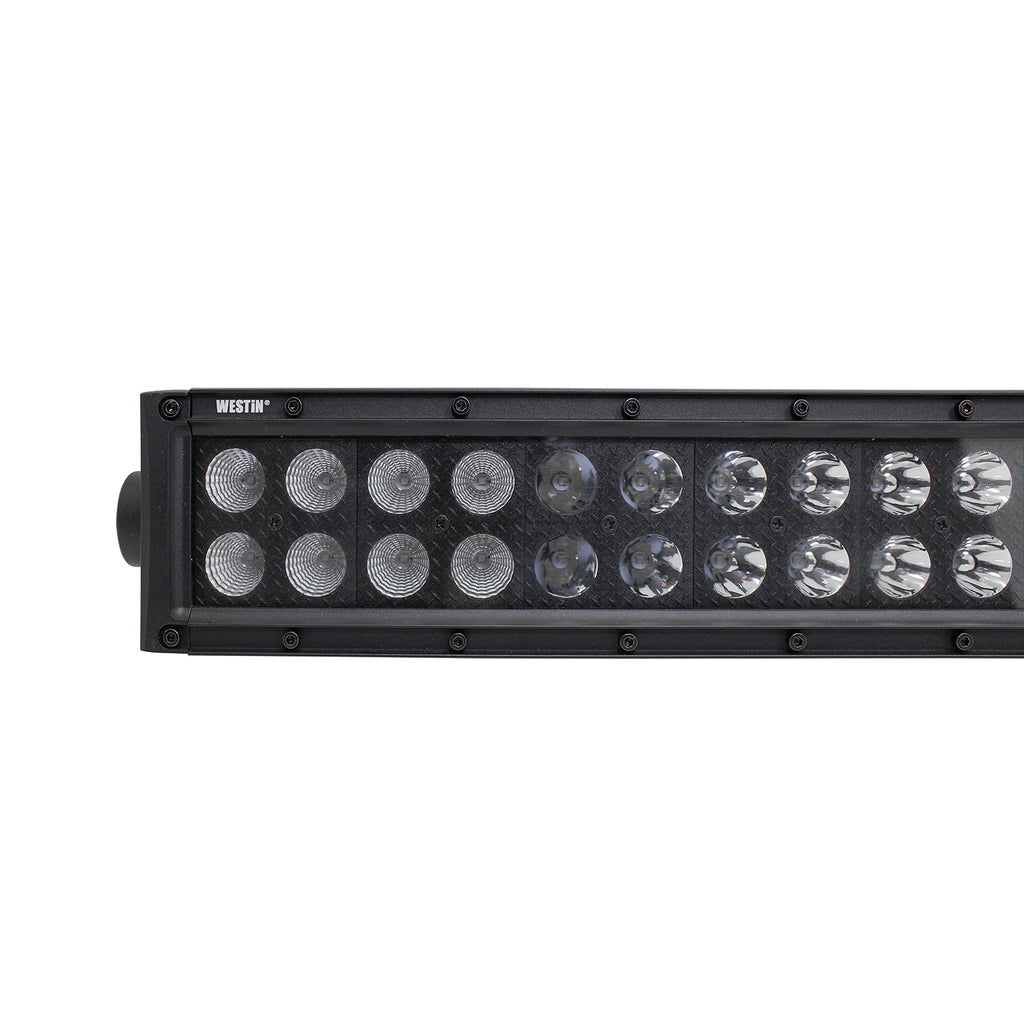 B-FORCE Double Row LED Light Bar; 30 in. Combo w/3W Cree; Black;