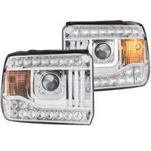 Load image into Gallery viewer, Projector Headlight Set; Clear Lens; Chrome Housing; Pair; w/U-Bar;