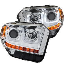 Load image into Gallery viewer, Projector Headlight Set; Clear Lens; Chrome Housing; Pair; w/U-Bar/DRL;