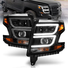 Load image into Gallery viewer, Anzo LED Projector Plank Style Black W/Drl Headlights 15-20 Tahoe / Suburban