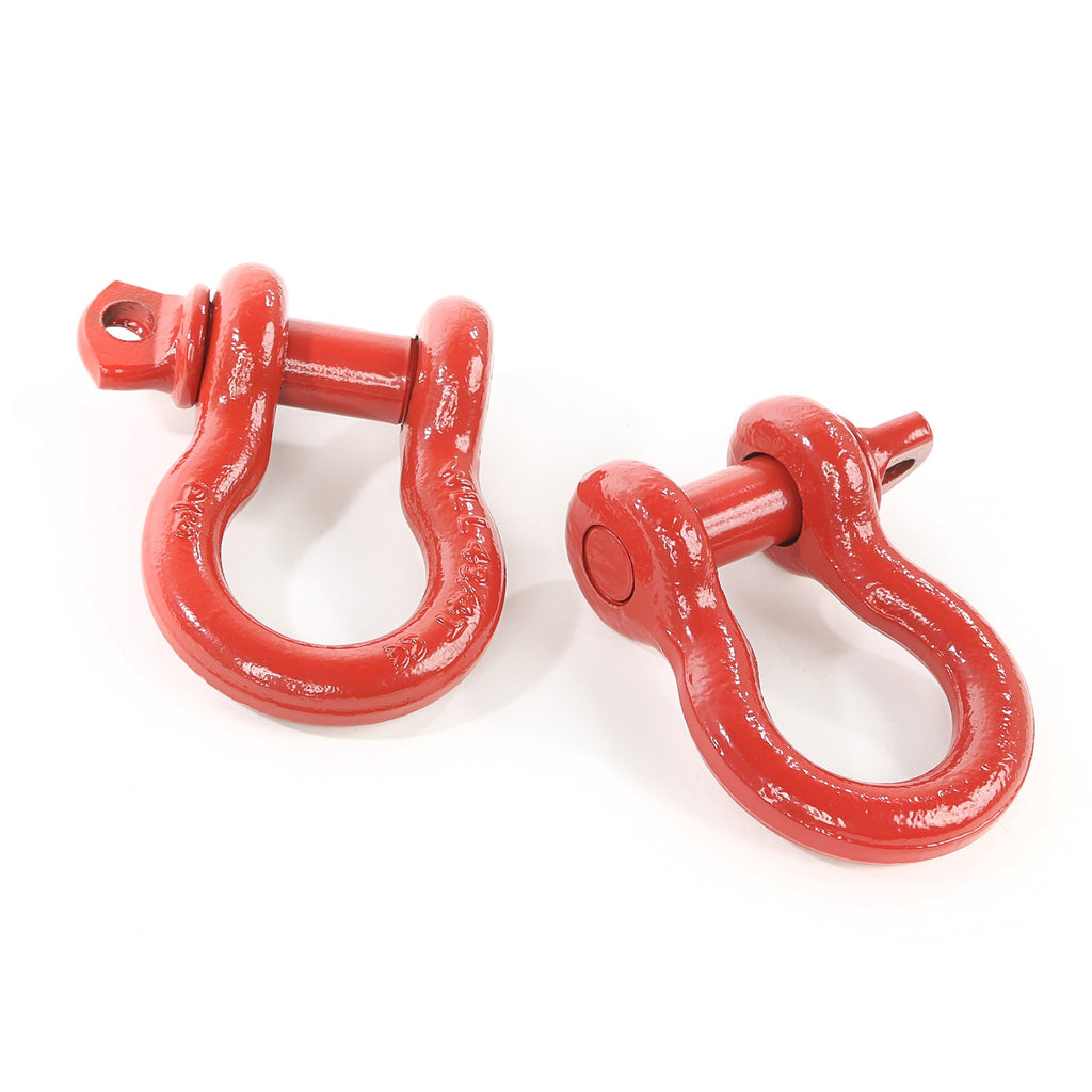 D-Shackles; 3/4 in.; Red; Pair;