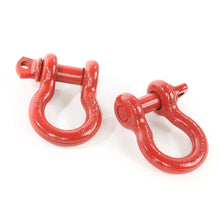 Load image into Gallery viewer, D-Shackles; 3/4 in.; Red; Pair;