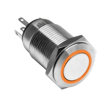 Load image into Gallery viewer, Momentary Flush Mount LED Switch, Amber