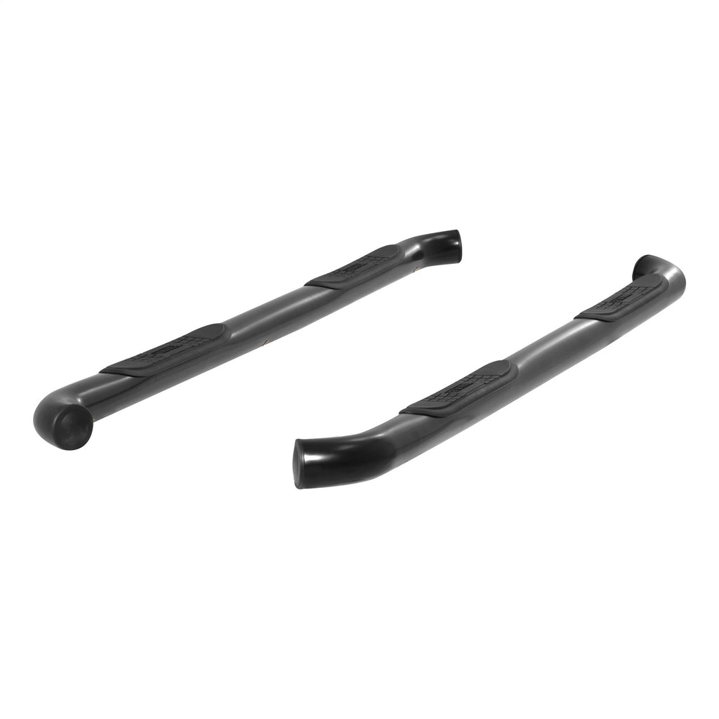 ARIES 202009 3-Inch Round Black Steel Nerf Bars; No-Drill; Select Toyota Tacoma