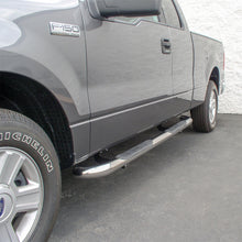 Load image into Gallery viewer, 3in. Round Polished Stainless Side Bars; Select Ford F-150