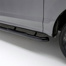 Load image into Gallery viewer, 3in. Round Black Steel Side Bars; Select Ford F-150; F-250; F-350 Super Duty