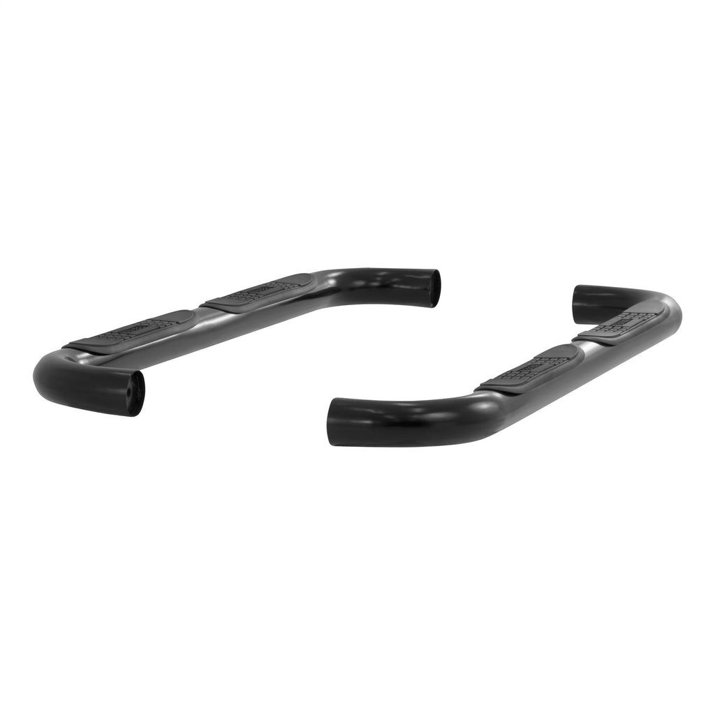 3in. Round Black Steel Side Bars; Select Mazda B-Series; Ford Ranger