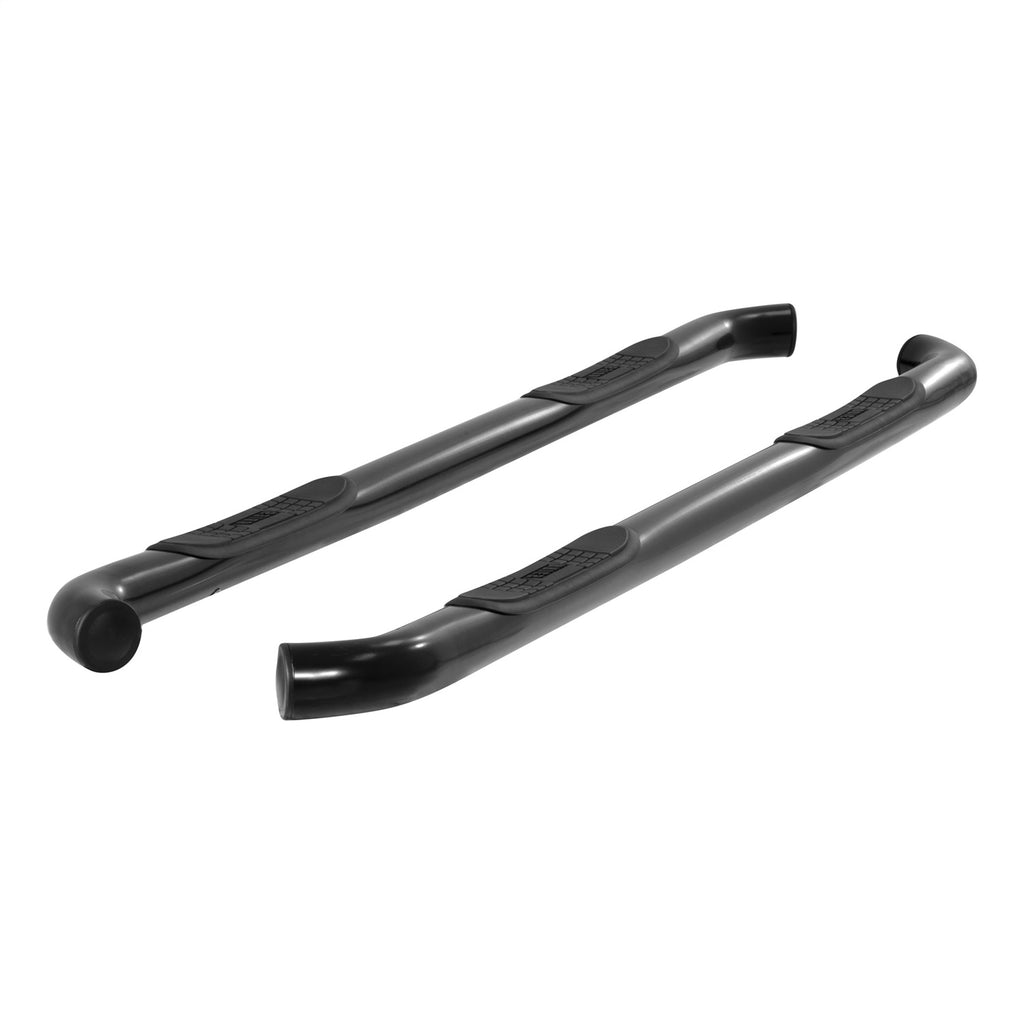 ARIES 203039 3-Inch Round Black Steel Nerf Bars; No-Drill; Select Ford F-150