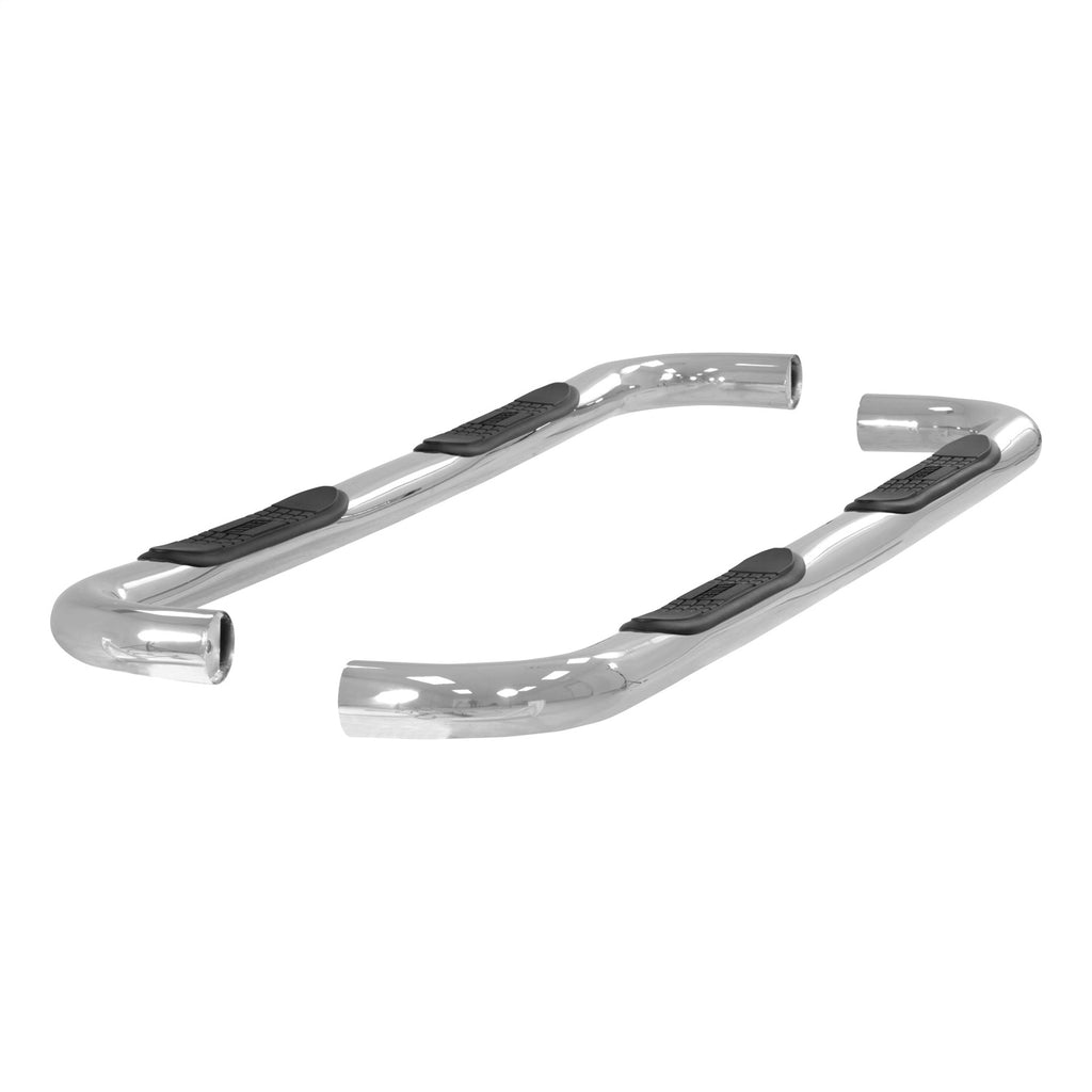 3in. Round Polished Stainless Side Bars; Select Chevrolet; GMC C; K