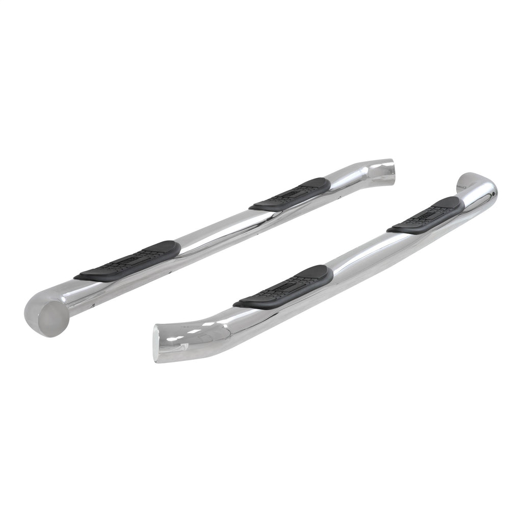 3in. Round Polished Stainless Side Bars; Select Silverado; Sierra 1500; 2500; 35