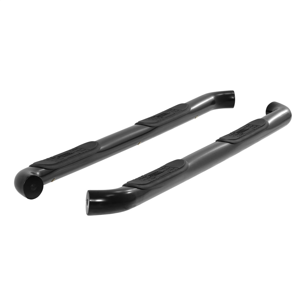 3in. Round Black Steel Side Bars; Select Silverado; Sierra 1500; 2500; 3500 HD