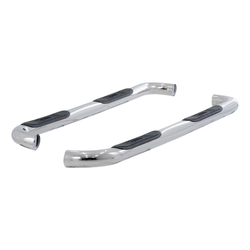 3in. Round Polished Stainless Side Bars; Select Chevrolet Colorado; GMC Canyon