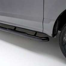 Load image into Gallery viewer, 3in. Round Black Steel Side Bars; Select Silverado; Sierra 1500 Extended Cab
