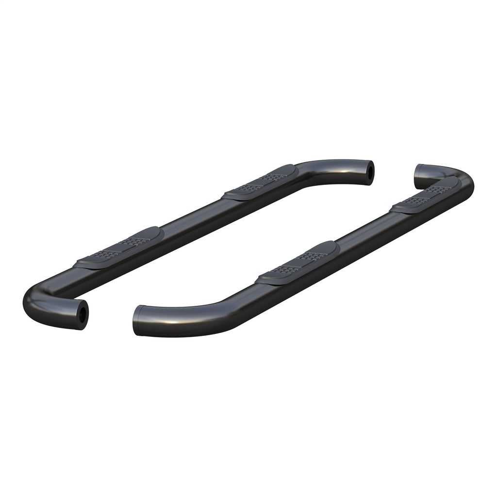 ARIES 205045 3-Inch Round Black Steel Nerf Bars; No-Drill; Select Ram 1500