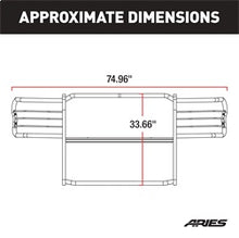 Load image into Gallery viewer, ARIES 2068 1-1/2-Inch Black Steel Grille Guard; No-Drill; Select Toyota Tacoma
