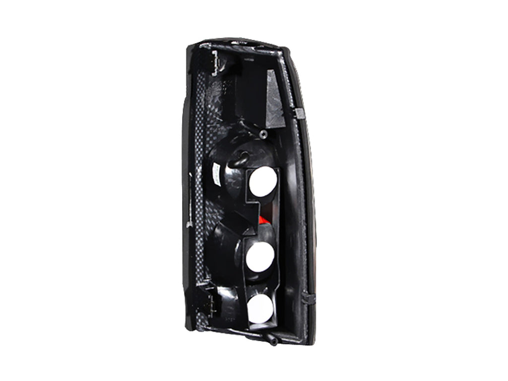 Tail Light Assembly; Clear Lens; Black Housing; 3D Style; Pair;