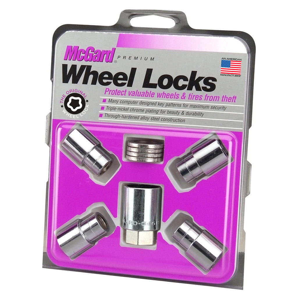 Mag/Shank Style Wheel Locks-Exposed-Chrome