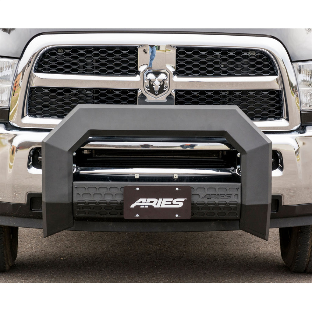 AdvantEDGE 5-1/2in. Black Aluminum Bull Bar; Select Dodge; Ram 2500; 3500