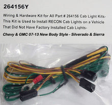 Load image into Gallery viewer, Recon Cab Light Wiring Kit  Silverado/Sierra 07-13 1500/ 07-14 HD