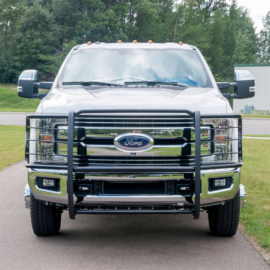 Black Steel Grille Guard; Select Ford F-250; F-350 Super Duty