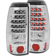 Load image into Gallery viewer, Tail Light Assembly; LED; Clear Lens; Chrome Housing; Pair;