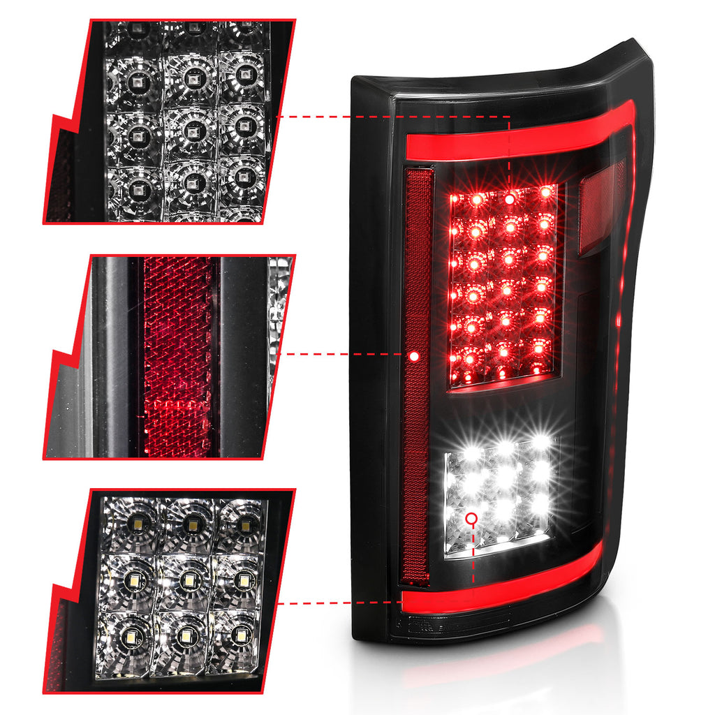 LED Taillights Smoke w/ Sequential