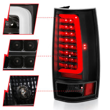 Load image into Gallery viewer, Anzo Black Plank Style LED Tail Lights With Clear Lens 07-14 Tahoe /Suburban /Yukon