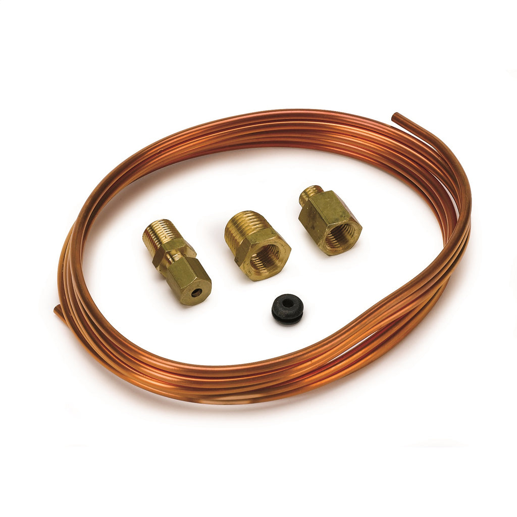 TUBING; COPPER; 1/8in.; 6FT. LENGTH; INCL. 1/8in. NPTF BRASS COMPRESSION FITTING