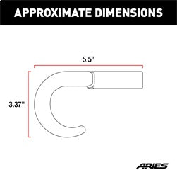 ARIES 35-5TOW Dodge; Ram 2500; 3500 Truck Bull Bar Tow Hooks