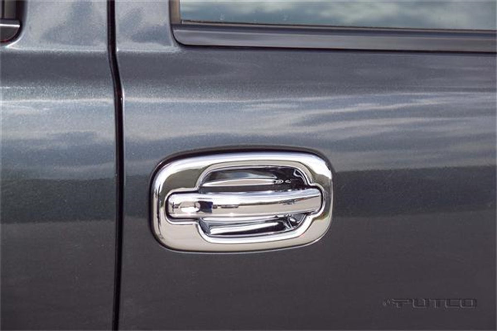 Door Handle Cover; Chrome; 2 pc.;