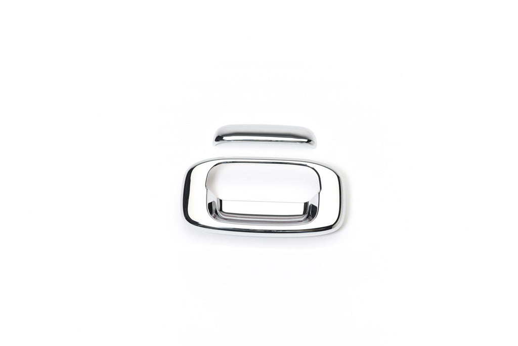 Tailgate Handle Cover; Chrome;