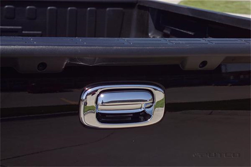 Tailgate Handle Cover; Chrome;