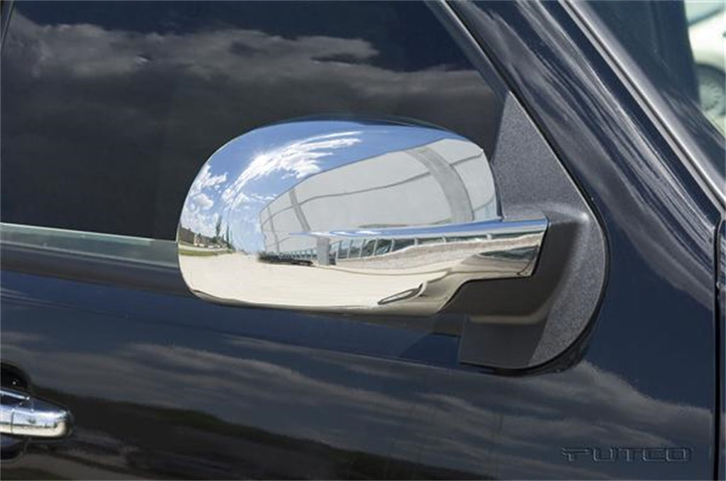 Door Mirror Cover; Chrome;