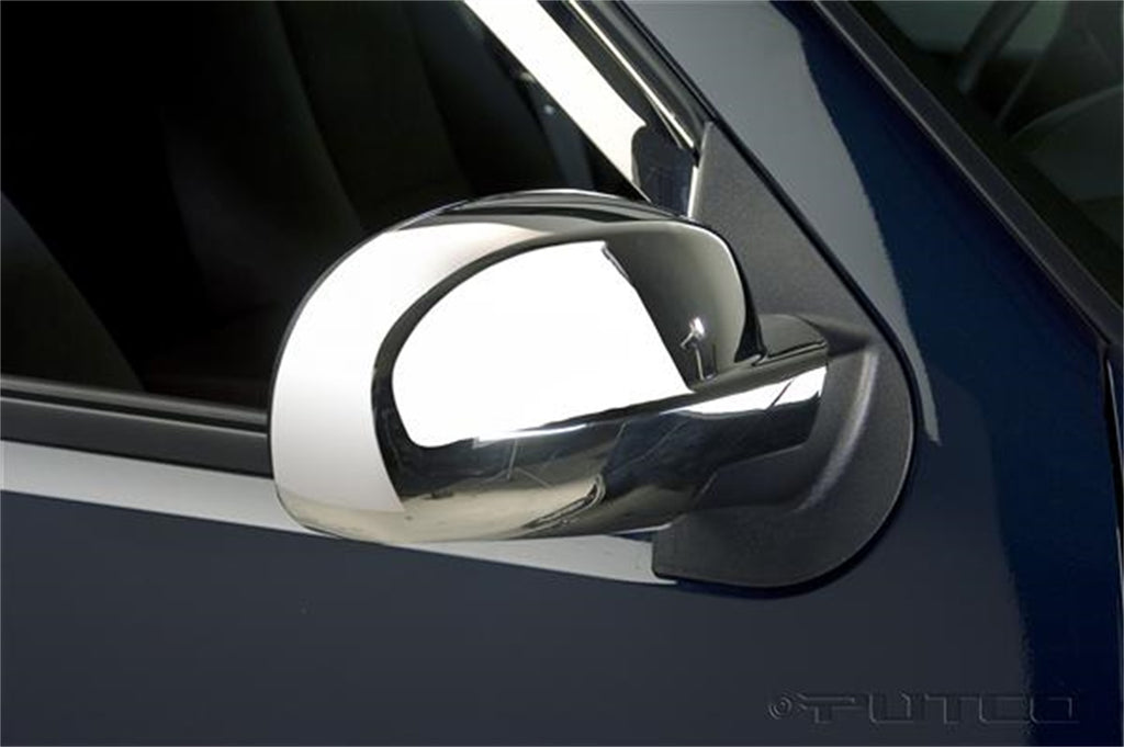 Door Mirror Cover; Chrome;