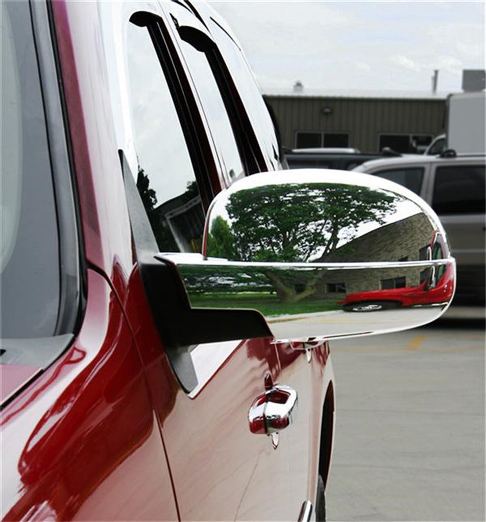 Door Mirror Cover; Chrome; Upper Mirror Replacement;