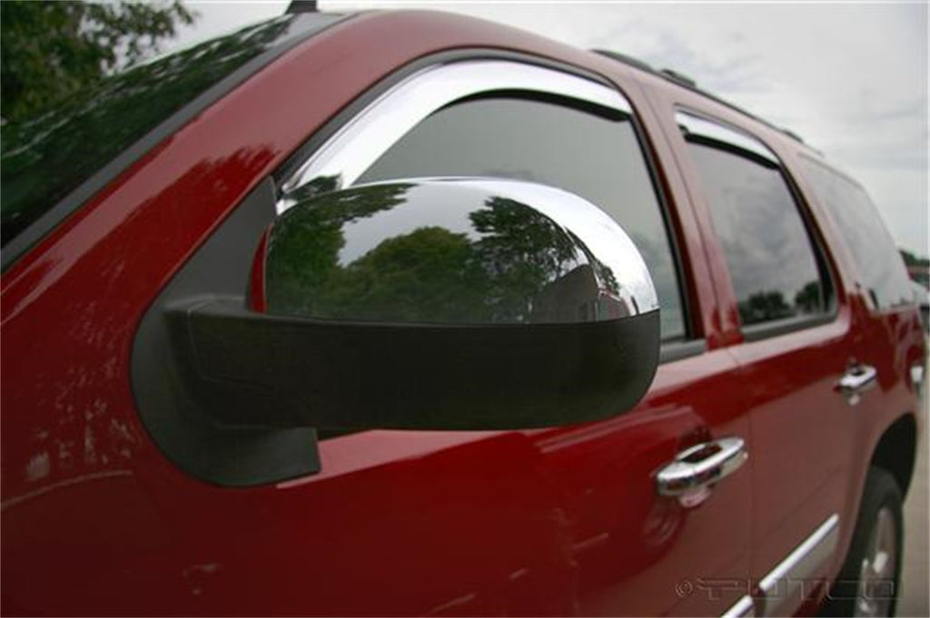 Door Mirror Cover; Chrome; Upper Mirror Replacement;