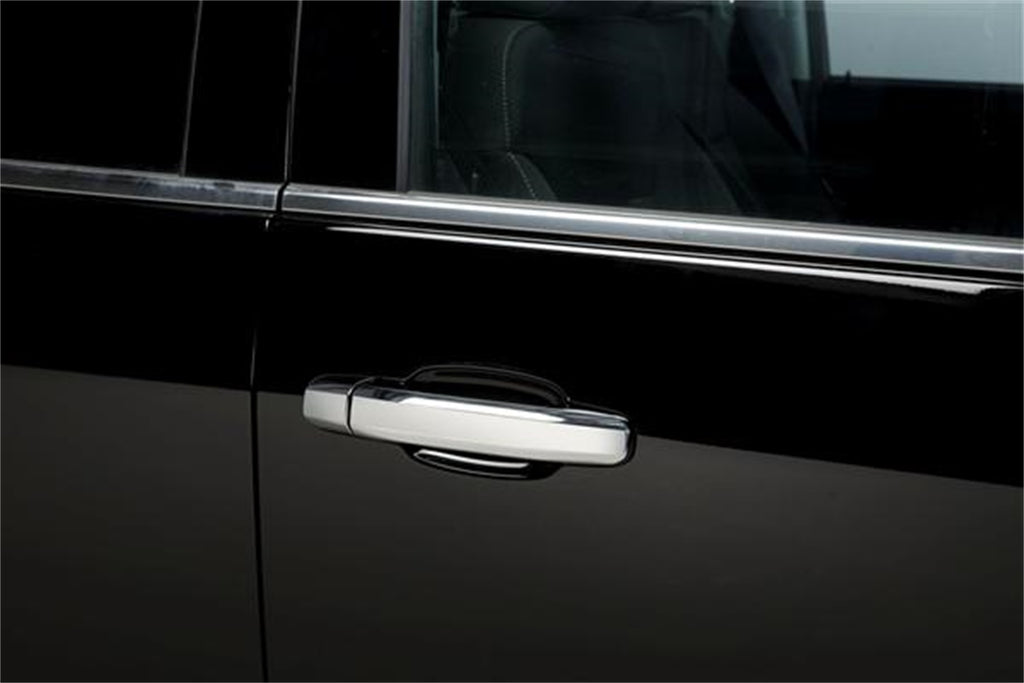 Door Handle Cover; Chrome; 8 Pc.; w/Or w/o Passenger Side Keyhole;