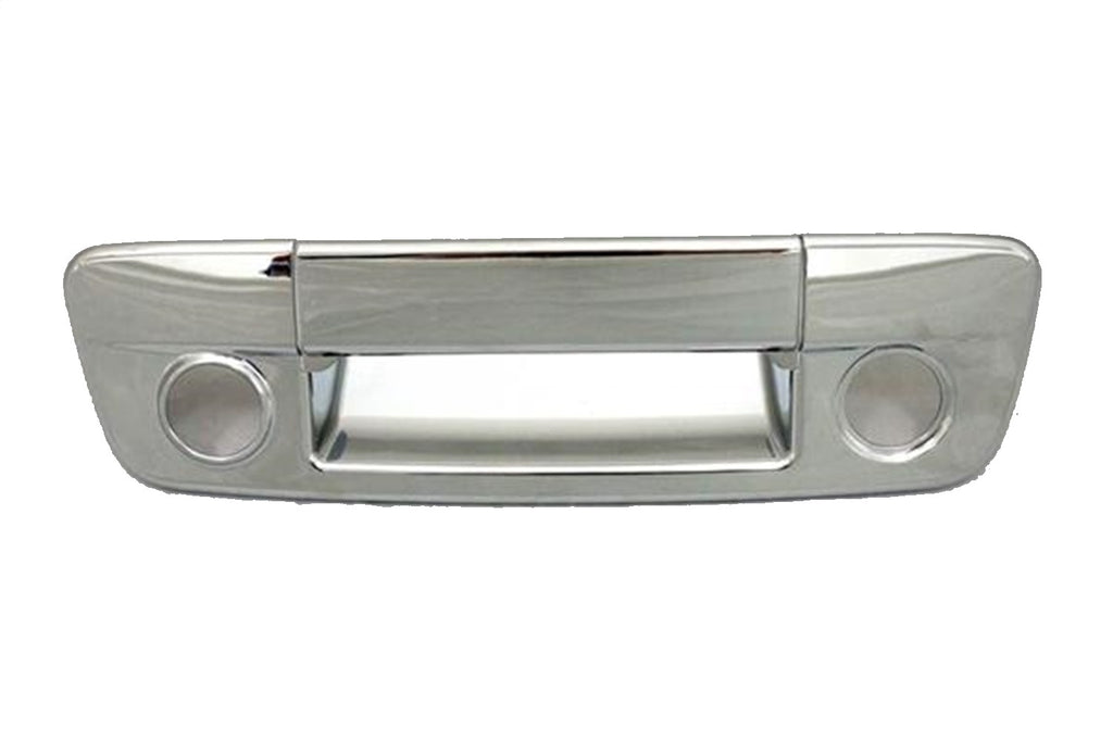 Tailgate Handle Cover; Chrome; w/Keyhole; w/Back Up Camera;