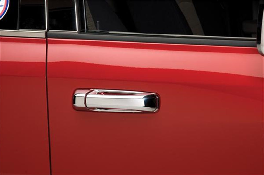 Door Handle Cover; Chrome; 2 pc.; w/o Passenger Keyhole;