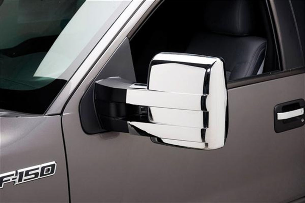 Door Mirror Cover; Chrome;