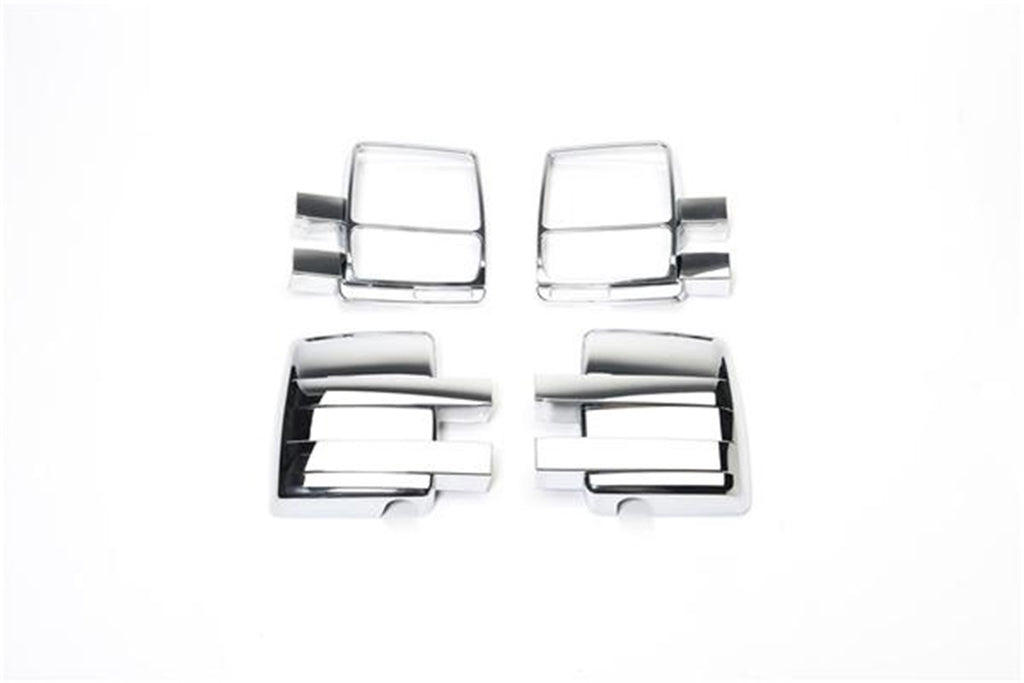 Door Mirror Cover; Chrome;