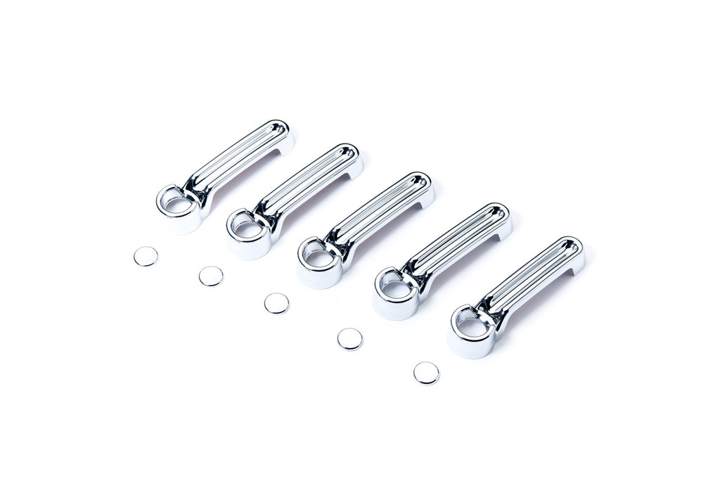 Door Handle Cover; Chrome; 4 pc.; w/Tailgate Handle;